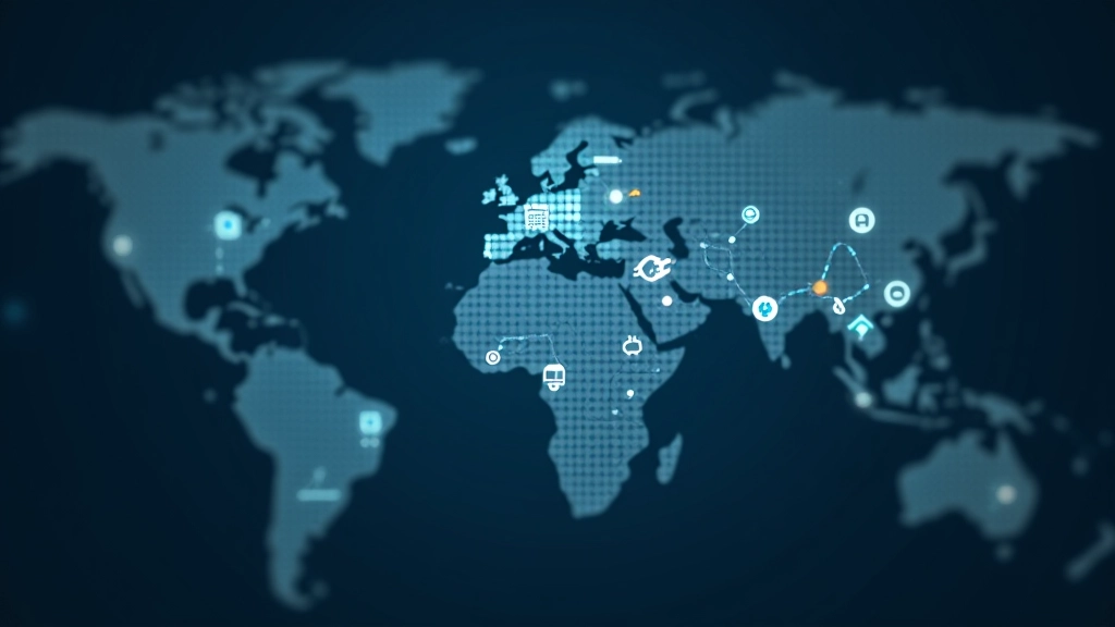 Global supply chain network visualization